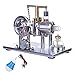 Kuan Motore Stirling Professionale Motore Stirling Modello generatore Stirling bicilindrico Caldo in Metallo con Lampadina,Giocattolo educativo, Ingegneri,Bambini e Studenti