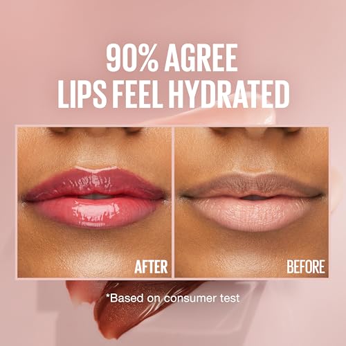 Image of Maybelline Lifter Gloss, Hydrating Lip Gloss with Hyaluronic Acid, High Shine for Plumper Looking Lips, Heat, Raspberry Neutral, 0.18 Ounce (Pack of 2)