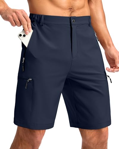 Image of G Gradual Men's Hiking Cargo Shorts 9 inch Quick Dry Lightweight with 4 Pockets