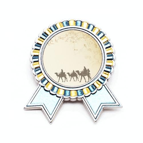 Broche en soie carte chinoise chameau métal M pour fixer vos foulards