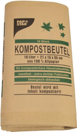 Preisvergleich Produktbild PAPSTAR Kompostbeutel 10 L, braun