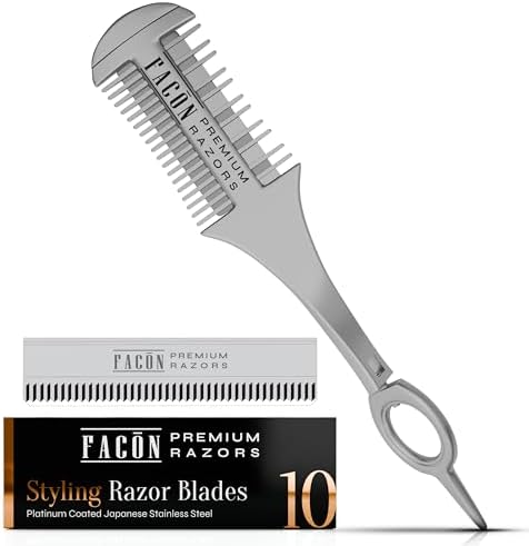 Amazon.com : Facón Razor Comb for Hair Cutting - Professional Hair ...