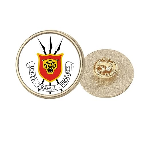 Broche en métal doré Burundi insigne national taille M idée cadeau mémorable