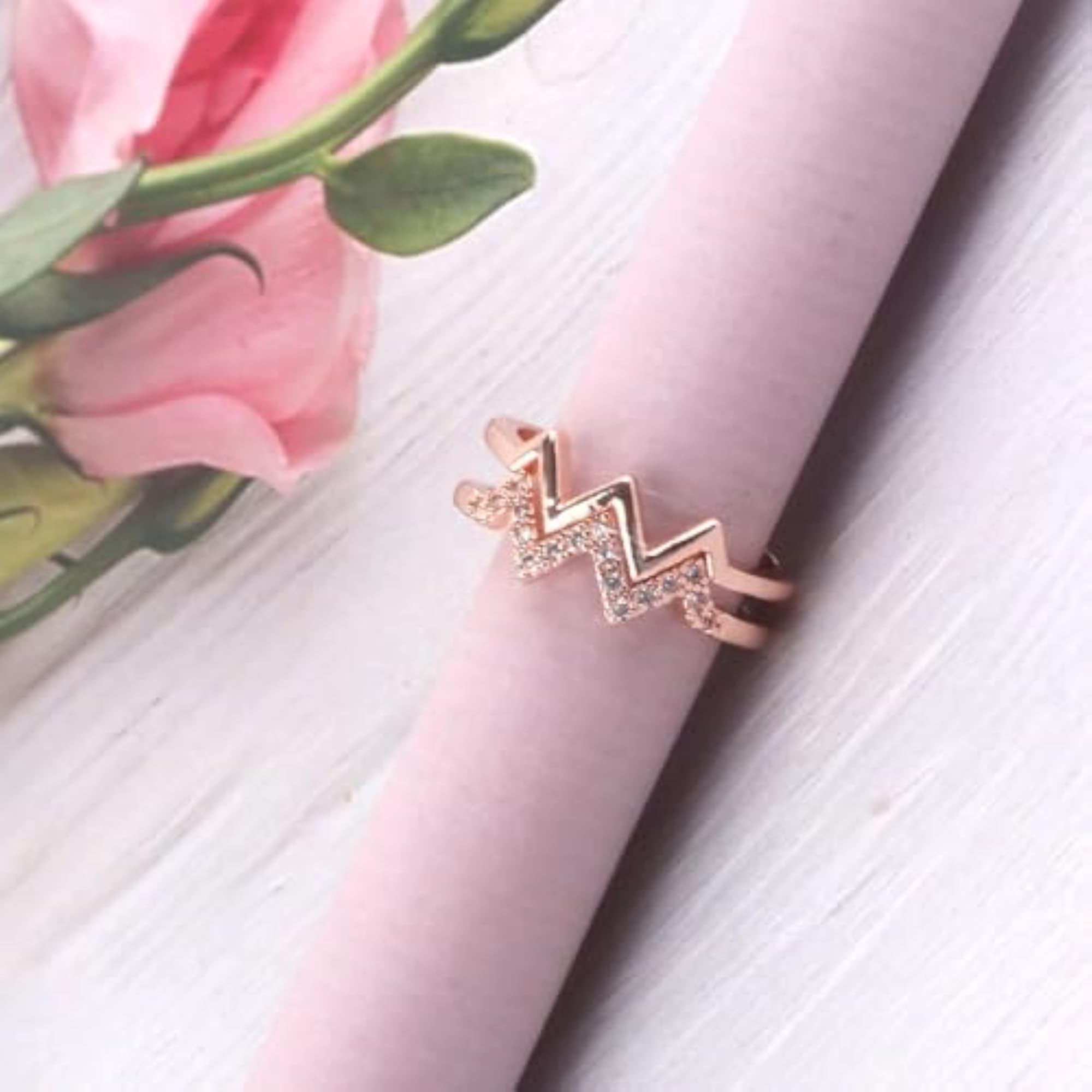 Women's Antique Trendy Silver Finish Adjustable Ring