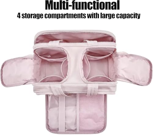 Maison Ginza Cloud Carry Bag, Maison Ginza Bag, Convely Toiletry Bag 4 Major Partitions Dry and Wet Separation, Large Capacity Waterproof with Handle Travel Cosmetic Bag (Black)2