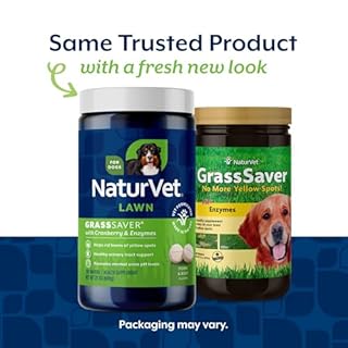 GrassSaver Wafer Supplement, Removes The Yellow Spots on Your Grass From Dog Urine, Includes Healthy Enzymes, Made by NaturVet, 300 Count (pack of 1)