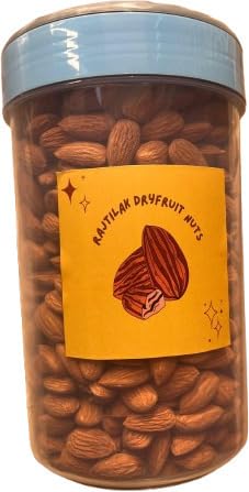 Image of RAJTILAK Premium California Almonds - 10 Gram | Badam Giri | Rich in Protein | High in Fiber | Whole Almonds | Healthy Dry Fruits & Nuts