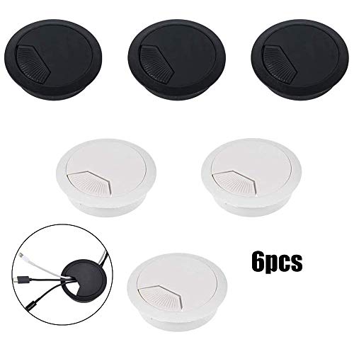 Schreibtisch Tülle Kabeldurchlass Kabeldurchführung Kunststofftülle Kabellochabdeckung Runde Kabeltülle Kabellochabdeckung Schwarz Kabellochabdeckung Silber Cover