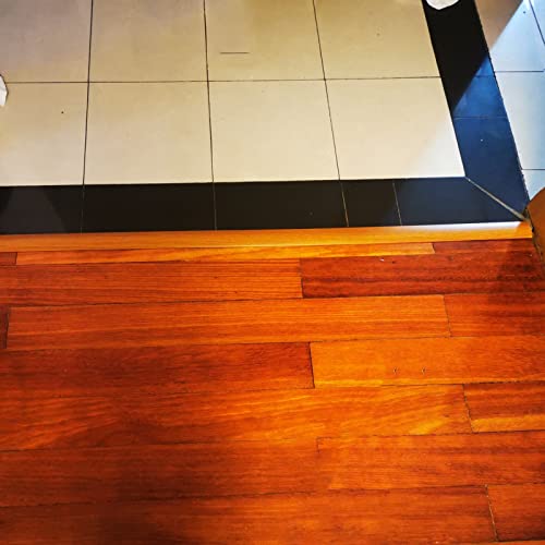 HJUYV-ERT Bodenübergangsleiste Holz zu Fliese, robuste, rutschfeste Holzkantenleiste, T-Form, rutschfest, abziehen und aufkleben, benutzerdefinierte Größe (Länge 47 Zoll) Cover
