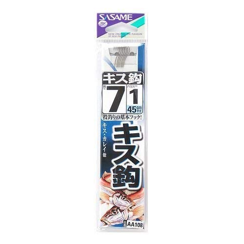 ささめ針(Sasame) AA108 キス鈎 白 糸付 7号-1 ささめ針(Sasame) AA108 キス鈎 白 糸付 7号-1