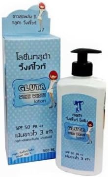500ML Gluta wink white lotion SPF 50 PA ++ lotion glutathione make 3 time white by jawnoy