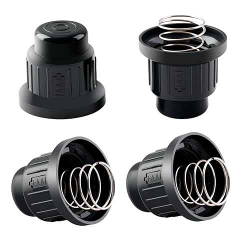AA Ignitor Push Button for Blackstone Gas Griddle 28 & 36 Griddle Cooking Station Igniter Replacement Caps with Spring for Gas Fire Pit Barbecue Spark Generator 4Pcs Black