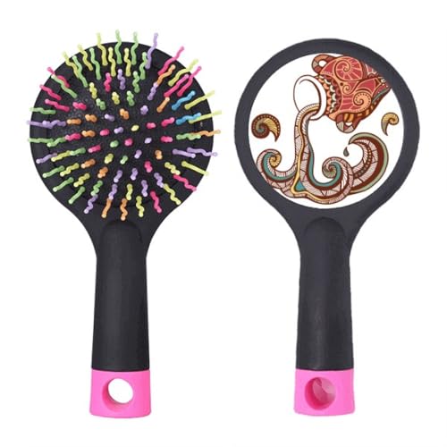 Brosse à cheveux démêlante zodiaque et salon avec coussin de base
