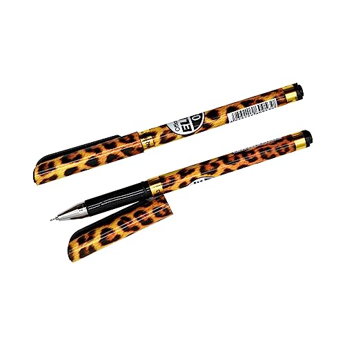 12PCS Bolígrafo Gel Estilo Leopardo Tinta Negra 0.5 mm miniatura 5