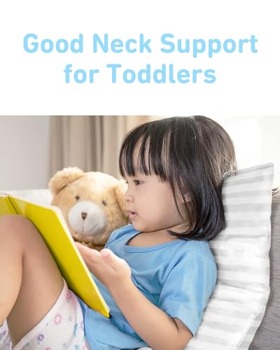 Toddler Pillow,13 x 18 Kid Pillows for Sleeping,Machine Washable Kids Pillow, Perfect for Travel,Toddlers Cot(Not Included Pillowcase)