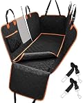 KYG Dog Car Seat Cover for Back Seat with Extra Cover, Waterproof Dog Car Seat Protector with Mesh Window, Dog Hammock for Back Seat Cover for Dogs, Backseat Dog Cover for Cars Trucks and SUVs