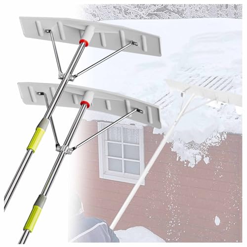 Telescoping Snow Roof Rake Extendable Scraper High Altitude Removal Tool