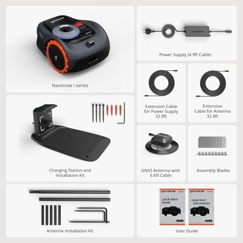 Segway Navimow i110N Robot Lawn Mower Perimeter Wire Free 1/4 Acre RTK+Vision Robotic Lawnmower, AI-Assisted Mapping, Virtual Boundary, APP Control, 58dB(A) Quiet, Multi-Zone Management — view 6
