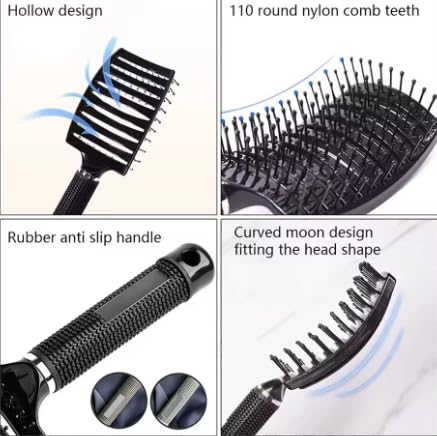 Professional Hair Brush for Wet & Curly Hair - Detangling Tool