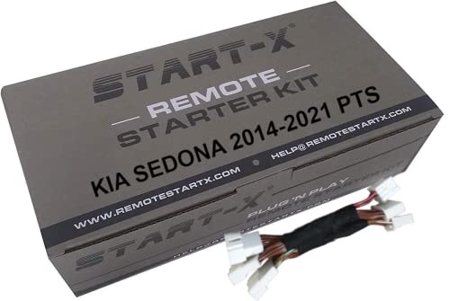 Start-X Remote Starter Kit for Kia Sedona (2015-2021) | Push to Start Engine | Press Lock 3X to Remote Start | Plug n Play | 2015 2016 2017 2018 2019 2020 2021