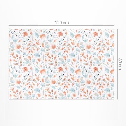 Tapis extérieur PVC brindilles aquarelles design rectangle - 4