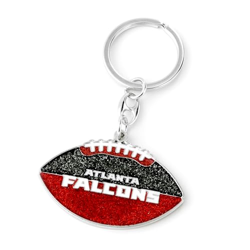 aminco NFL Atlanta Falcons Glitter Football Keychain