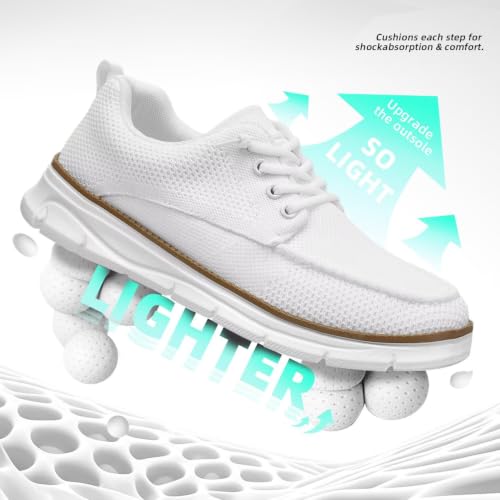 Image of Mens Casual Slip-on Loafers Shoes Non Slip Boat Shoes Sneakers Mesh Business Oxfords Work Driving Lightweight Comfortable Soft Sole Walking