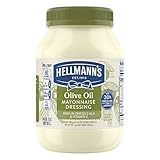 Hellmann's Mayonnaise Dressing Condiment for Simple Meals and Sandwiches with Olive Oil Mayo Rich in...