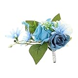 Alipis 3 Pièces fleur de poignet broche pour hommes décor de fleurs de corsage wedding d...