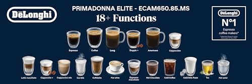 DeLonghi ECAM650.85|PrimaDonna Elite|Bean to Cup-Fully Autom...