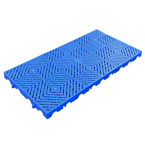 Palets de Plástico para Almacenamiento en Sótanos Almohadilla de Almacenamiento con Rejillas Transpirables Entrelazadas Palet Impermeable para Suelo(60x30x3cm)