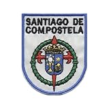 Aufnäher Santiago de Compostela – Camino de Santiago – Wappen Patch – Pilger Aufnäher – 6,5 × 5,2 cm