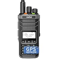 Radtel RT-860G GPS Version Multi Band Ham Radio HF UHF VHF Dual Band mit AM USB LSB CW CB LW MW SW SSB Empfang, 1024 Kanäle, 2000mAh Akku, Typ-C-Ladung