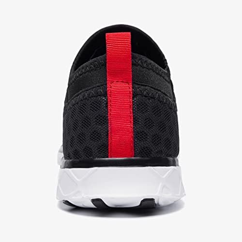 ALEADER Xdrain Men's Water Shoes Quick Drying Breathable Slip-on Aqua Swim Shoes Black/Neon Green 11 US | Image 4