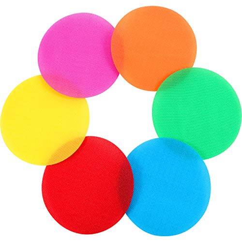 Gejoy 48 Pieces Carpet Markers Floor Circles Sitting Dots for Teacher Elementary School Kindergarten Daycare Classroom Decoration (Bright Colors)