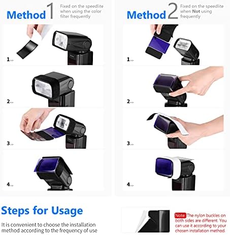 Neewer Universal Photography Speedlite Flash 1.85" x 3.03"/47 x 77 mm 35PCS Square Full Color Balance Gel Filter Kit with Magic Strap for Canon Nikon Sony Pentax Olympus and Other Flashes