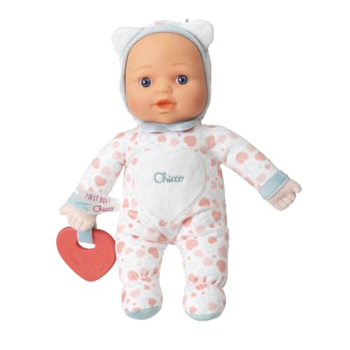 Chicco Jouet Ma Première Poupée, avec cœur Doux pour la Dentition, légère, Lavable en Machine, dès 0 Mois