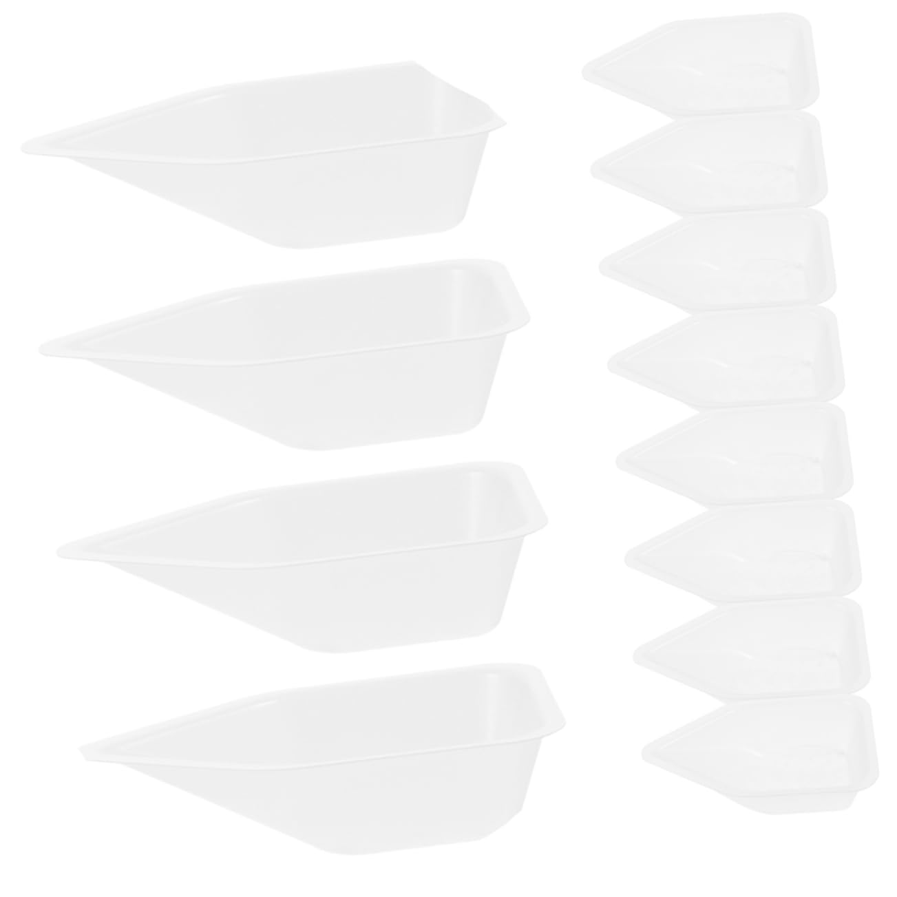 BELLIFFY 2sets Fishing Scale Weighing Boats Lab Weighing Dishes Measuring Weigh Boats 20pcs*2