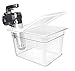 Everie Sous Vide Container 12 Quarts with Universal Collapsible Hinged Lid, Compatible with All Anova Models, Joule, Wancle, Instant Pot and Other Cookers, EVC-TY-PP