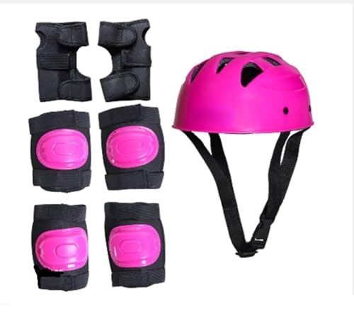 FACTO POWER Skating Guard, Protective Skating Guard Kit | Skate, Cycling, Running Protection Set | Multi Sport Gear for Children Age 8-12 Years (Size : M) (Color : Pink) (Helmet Type : PVC) (B0CJY5N4DS) Amazon Price History, Amazon Price Tracker