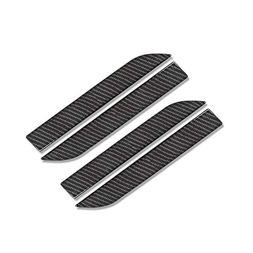 CoolKo Door Handle Sills Protection Kit 4K Glossy Real Carbon Fiber Cover Compatible with Tesla Model X (4 Pieces Set)