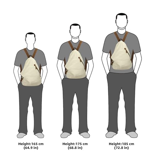 Mochila Vintage Canvas Grande para Senderismo y Viaje miniatura 5