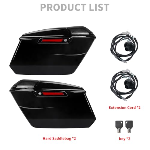 Alforjas rígidas para motocicleta compatibles con Harley CVO Road Glide FLTRXSE 2023-2025 y Street Glide FLHX 2024-2025 (Cierre tipo latch negro) miniatura 5