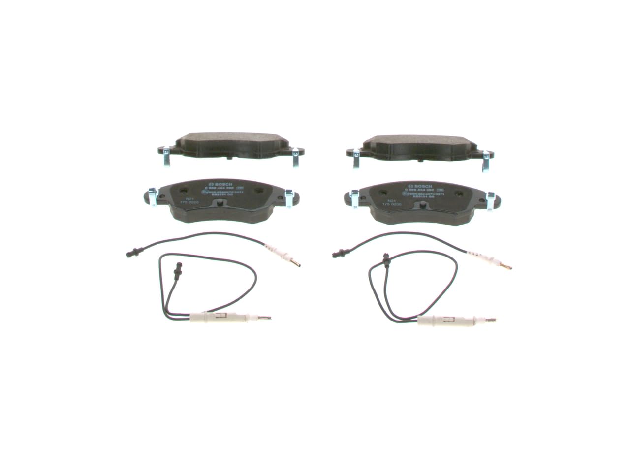 Bosch BP340 - Plaquettes de Frein Avant pour Voiture - Qualité Bosch - Réduction du Bruit et de la Poussière - Certifié ECE-R90