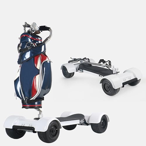 Buggy Golf Eléctrico Con Pedal,scooter Golf Plegado 4 Ruedas Con Controlador Y Sistema Frenos,2velocidades Ajustables,estacionamiento En Pendiente Fácil Ascenso,alcance Hasta 25-30km,carga 120kg