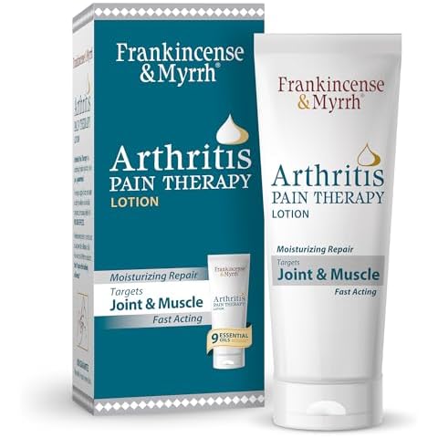 Frankincense & Myrrh Arthritis Pain Reliever Therapy Lotion – Topical Arthritis Pain Relief Cream and Hydrating Skin Repair, Body Pain Relief for Sciatica, Knee, Back, Joints, Neck, 3 Ounces - 1 Pack Cover