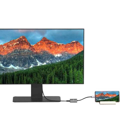 Image of amazon basics 2-in-1 USB C to HDMI and USB A Adapte, USB C Male to USB 3.0 Female Adapter