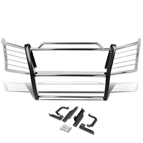 Image of DNA MOTORING GRILL-G-009-SS Front Bumper Brush Grille Guard Compatible with 03-07 Silverado 1500 HD /Classic, 03-07 Silverado 2500 / Classic