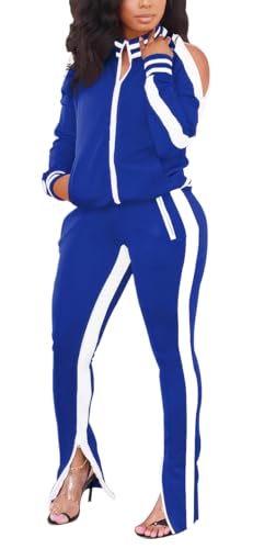 Image of TOPONSKY Womens 2 Piece Sports Outfit Tracksuit Shirt Shorts Jogger Bodycon Sets