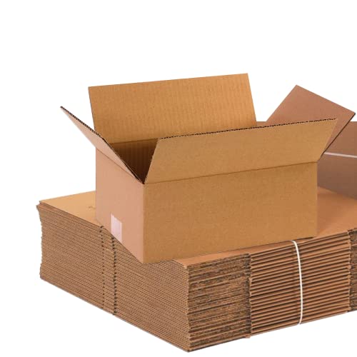Image of BOX USA Shipping Boxes 12 inchL x 8 inchW x 5 inchH, 25-Pack Small Corrugated Cardboard Box for Shipping, Packaging, Moving, Storage Box for Home or Business, Strong Wholesale Bulk Boxes